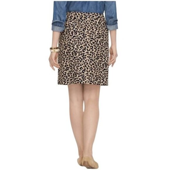 Talbots Dresses & Skirts - NEW Talbots short A-Line Abstract Cheetah Animal Print Skirt Size 14 Classic